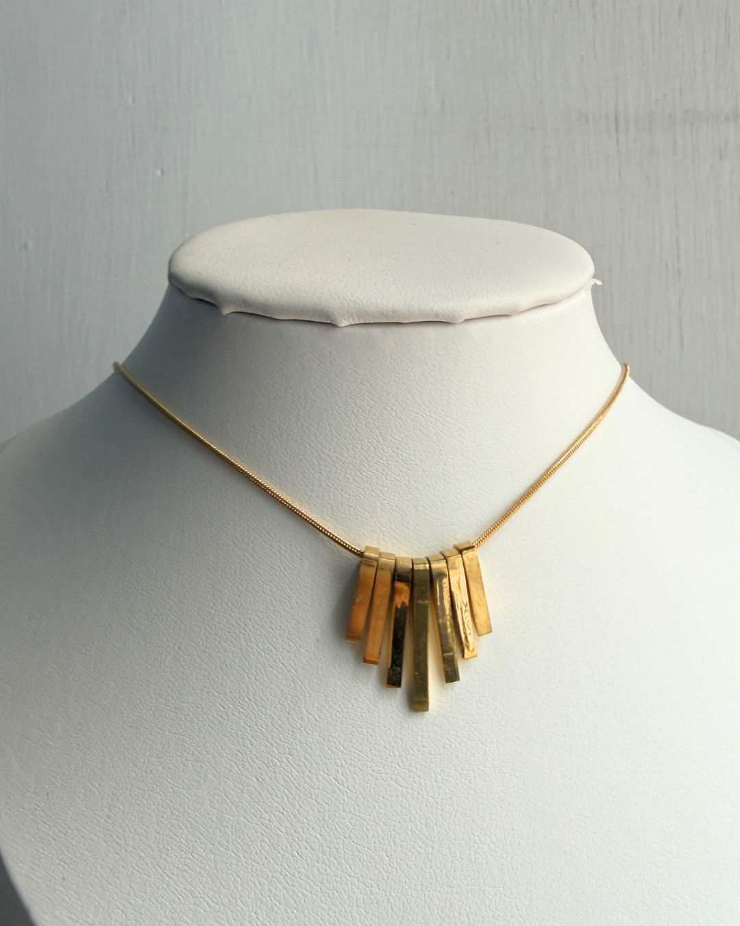 Golden Stack Pendant Necklace