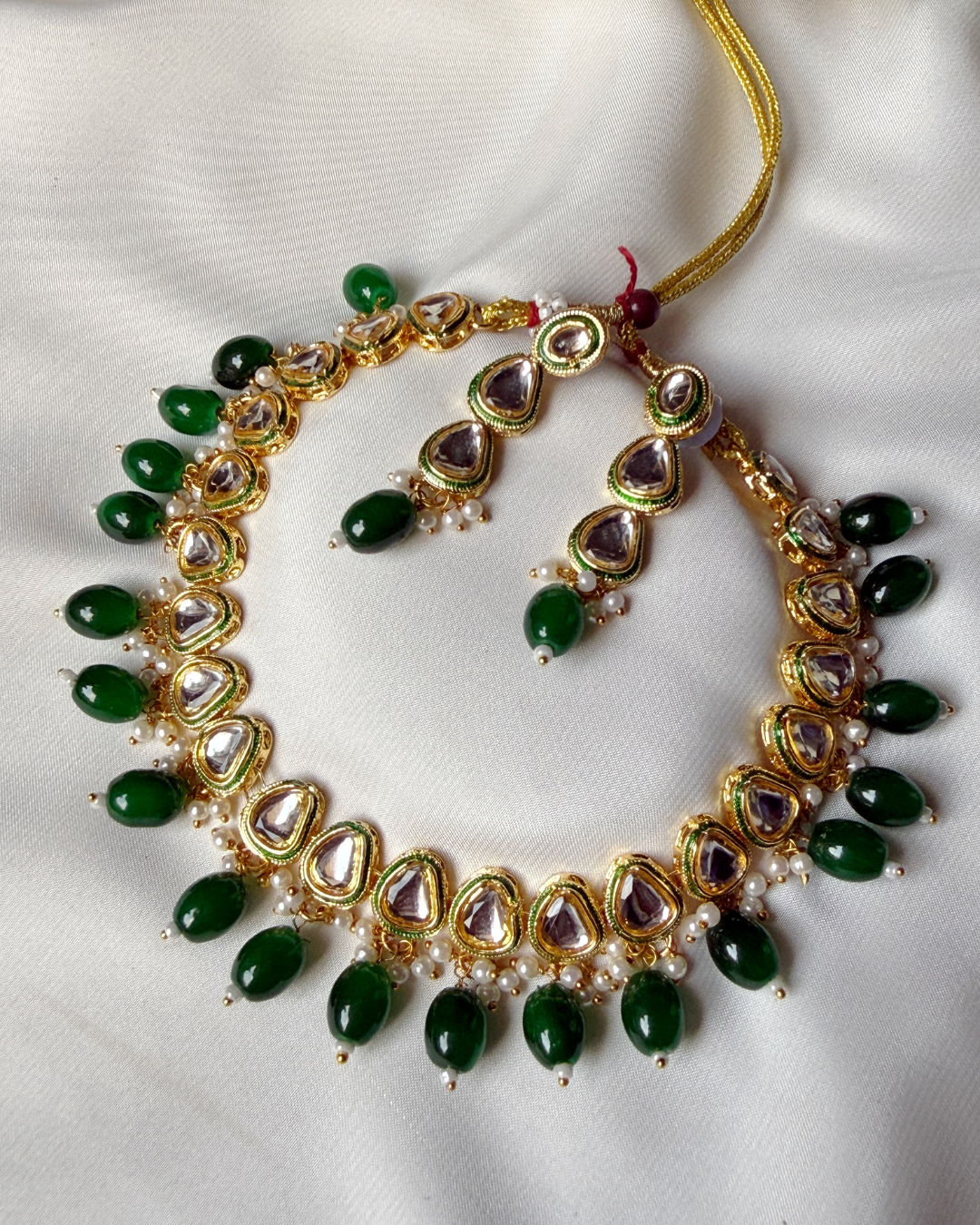 zariya Necklace Set (emerald green)