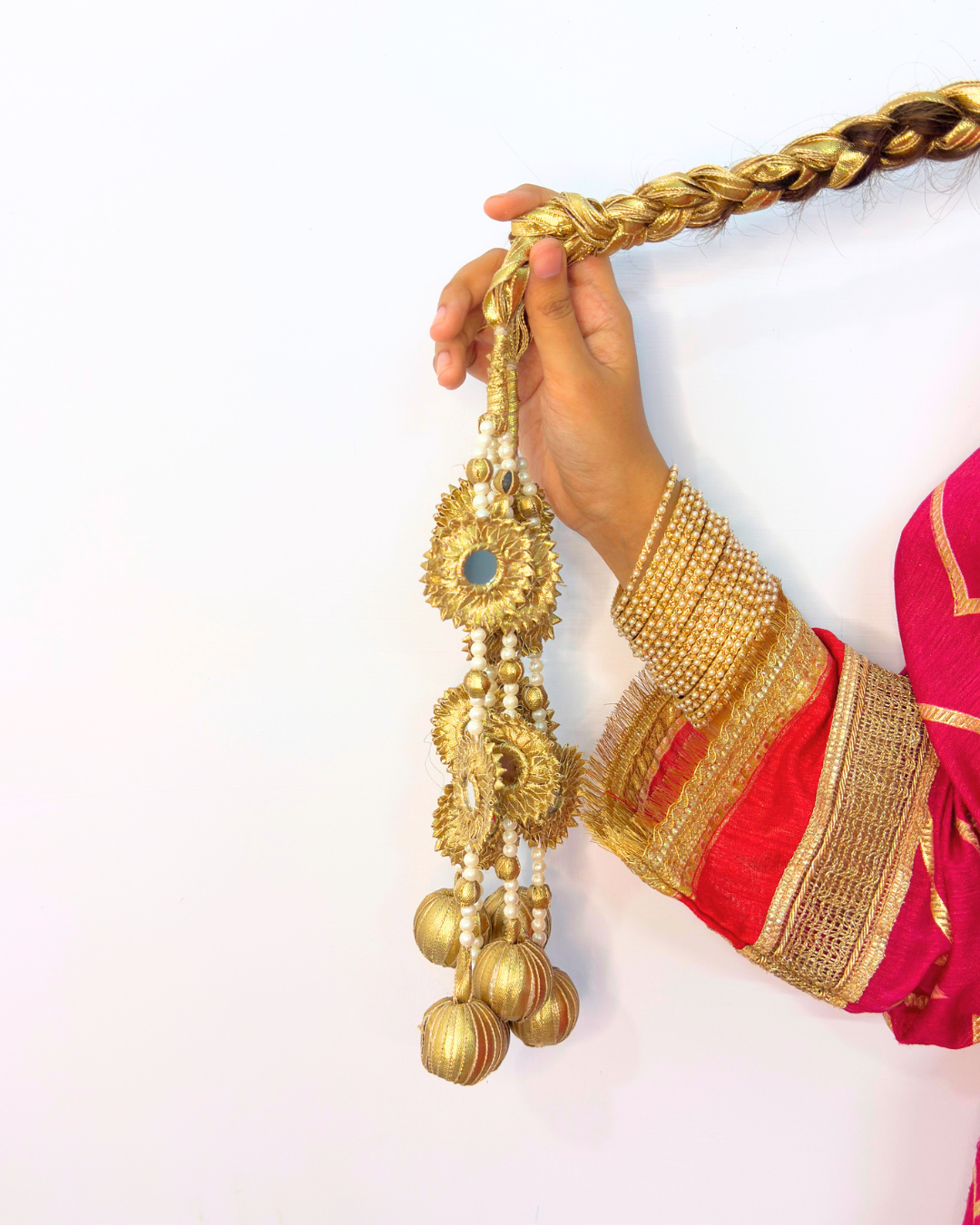 Woven with tradition, adorned with elegance  yellow golden