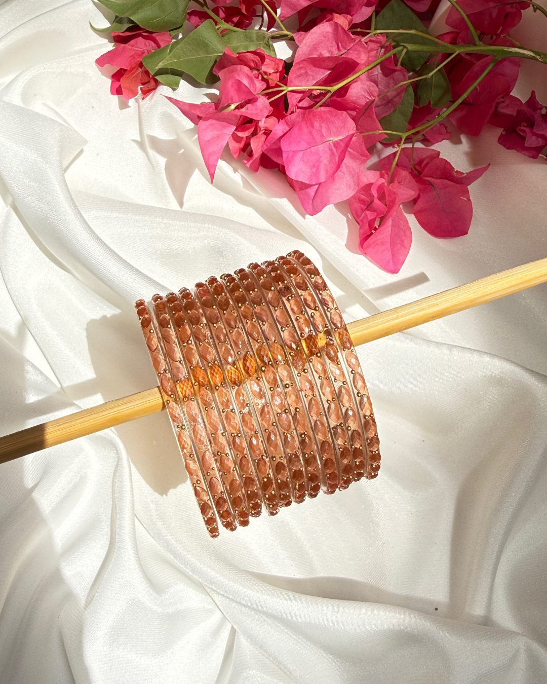 Era Raindrop bangles Peach