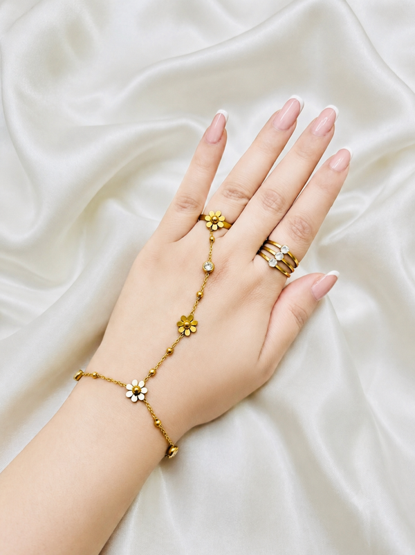 Golden bloom bracelet