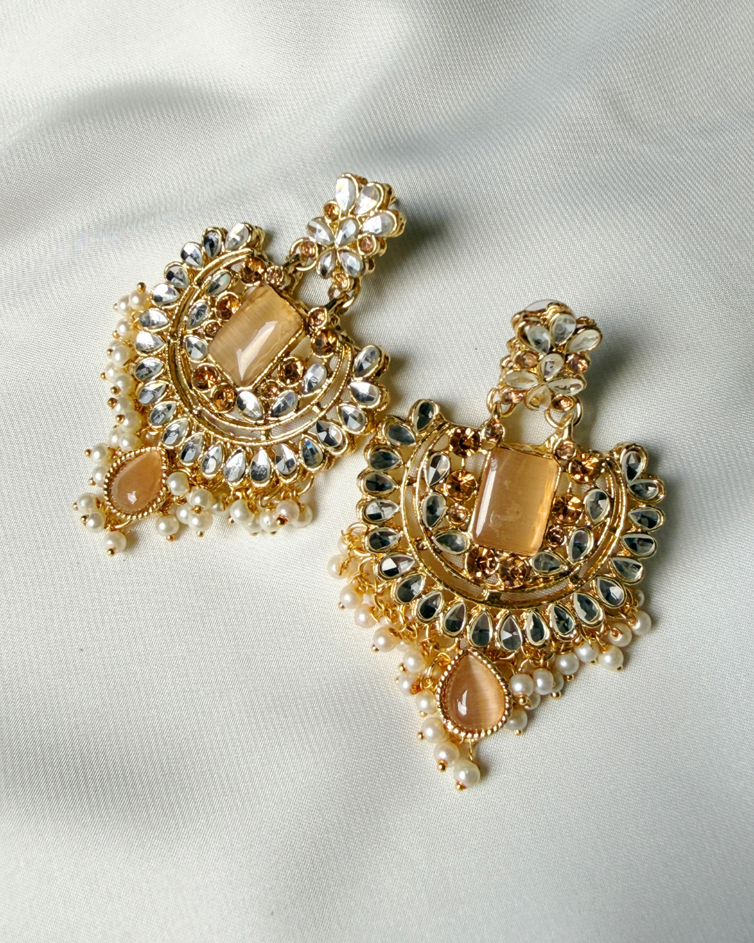 Laamish Indian earing ( yellow)