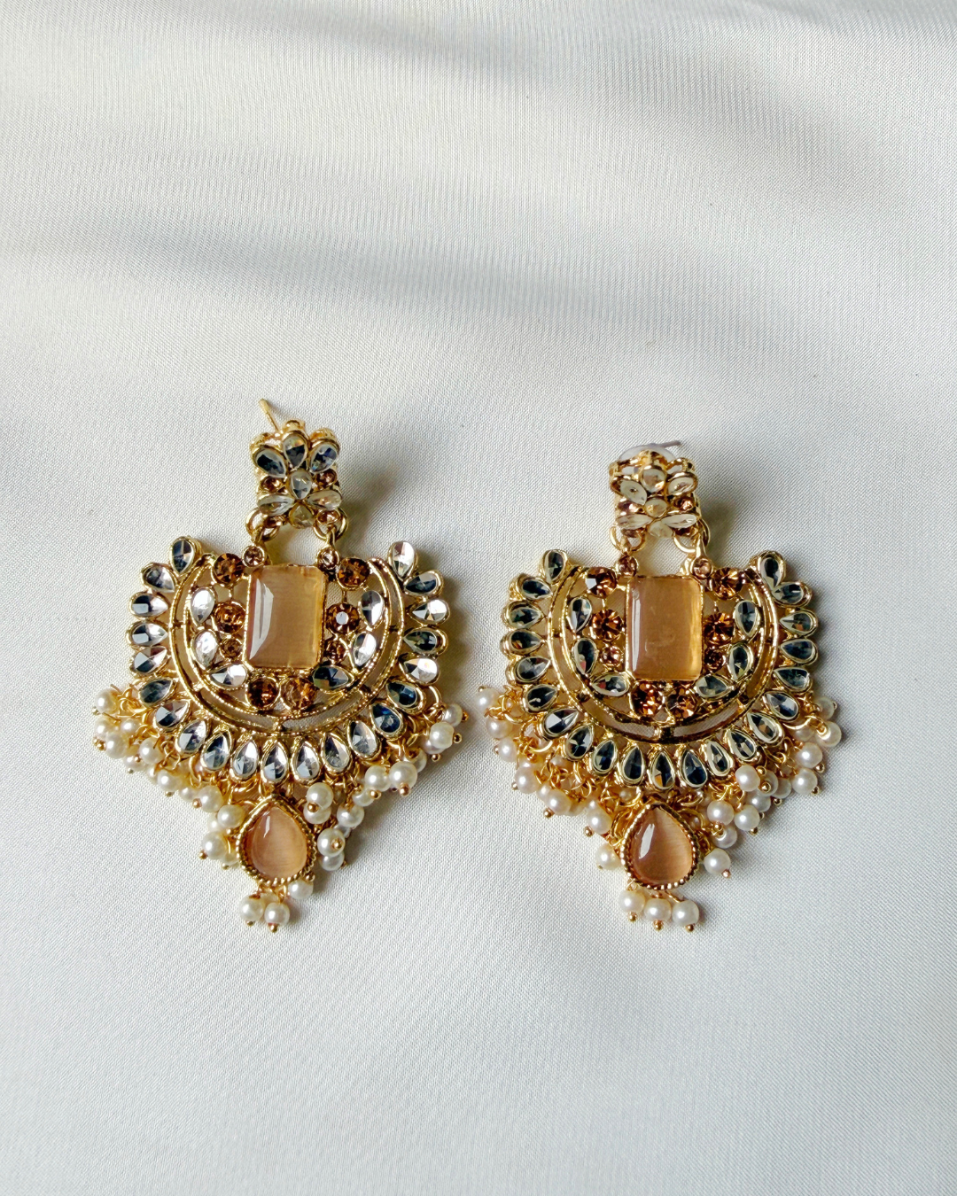 Laamish Indian earing ( yellow)