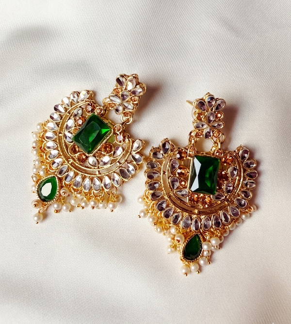 Laamish Indian earing ( green )