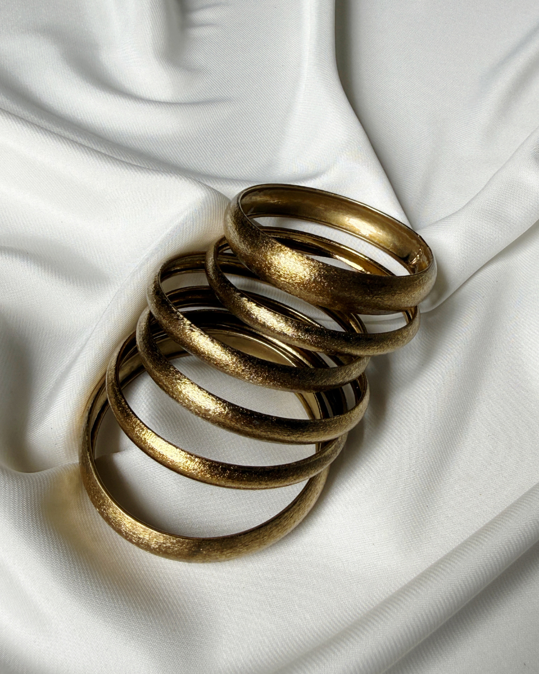 Copper retro bangles