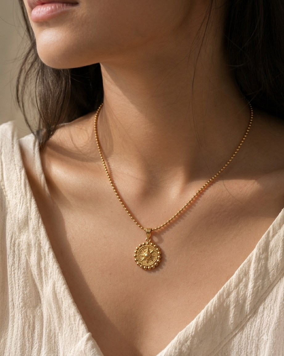 Solar Pendant Necklace