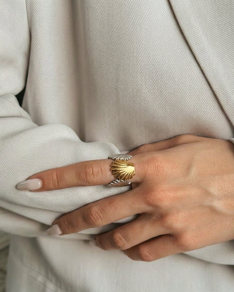 Seashell Statement Ring
