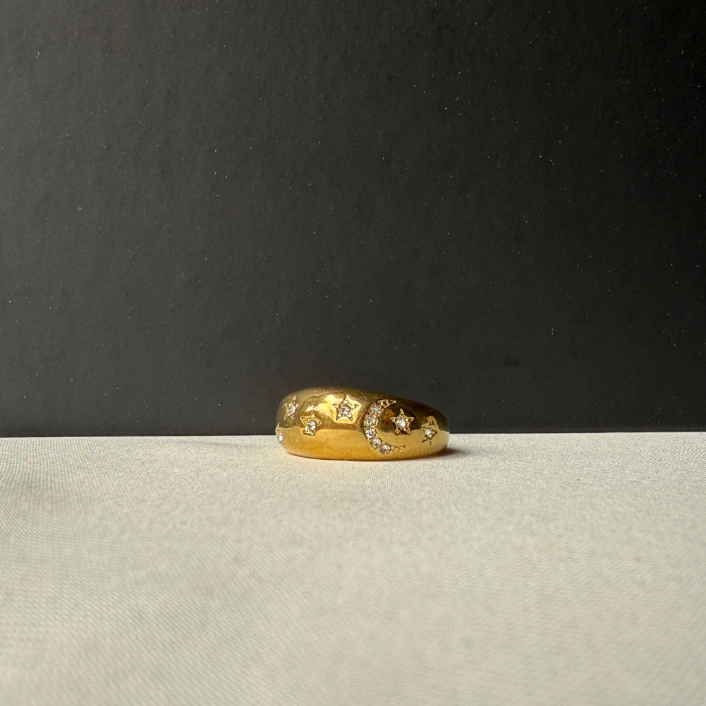 Celeste Moon & Star Ring