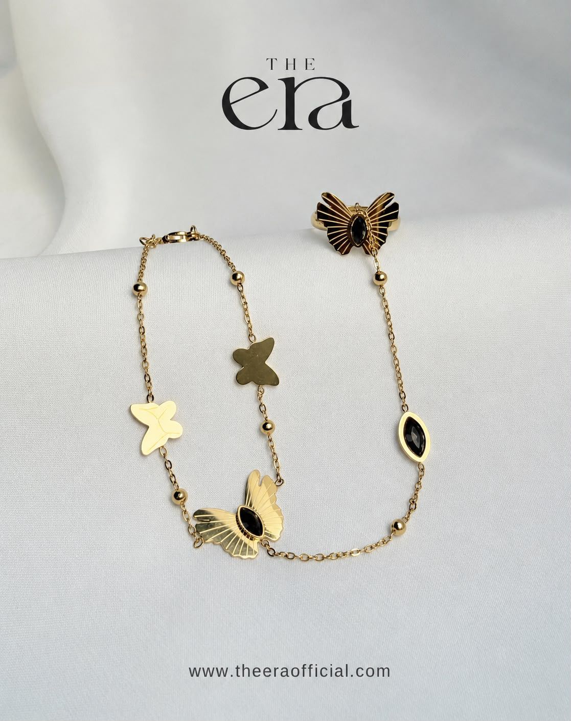 Butterfly Glow Bracelet White