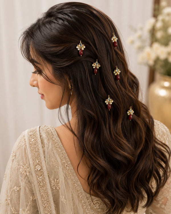 Kundan Hair Clips