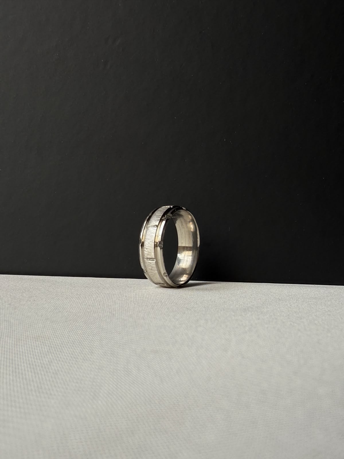 Silver Groove Ring