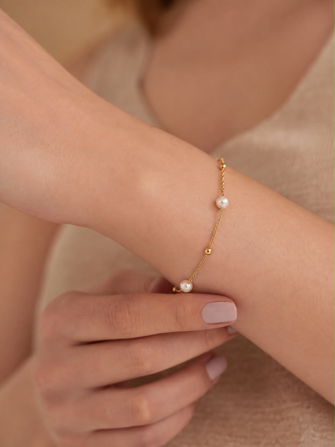 Pearl Chain Bracelet