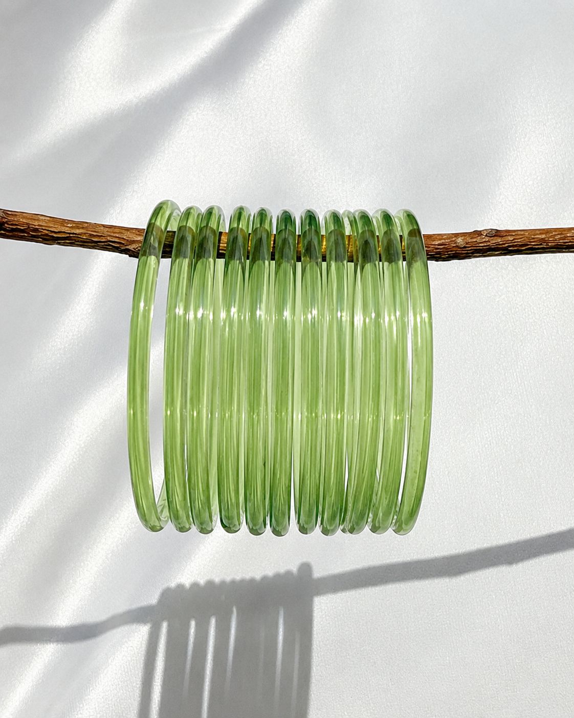Era Jelly Bangles Green
