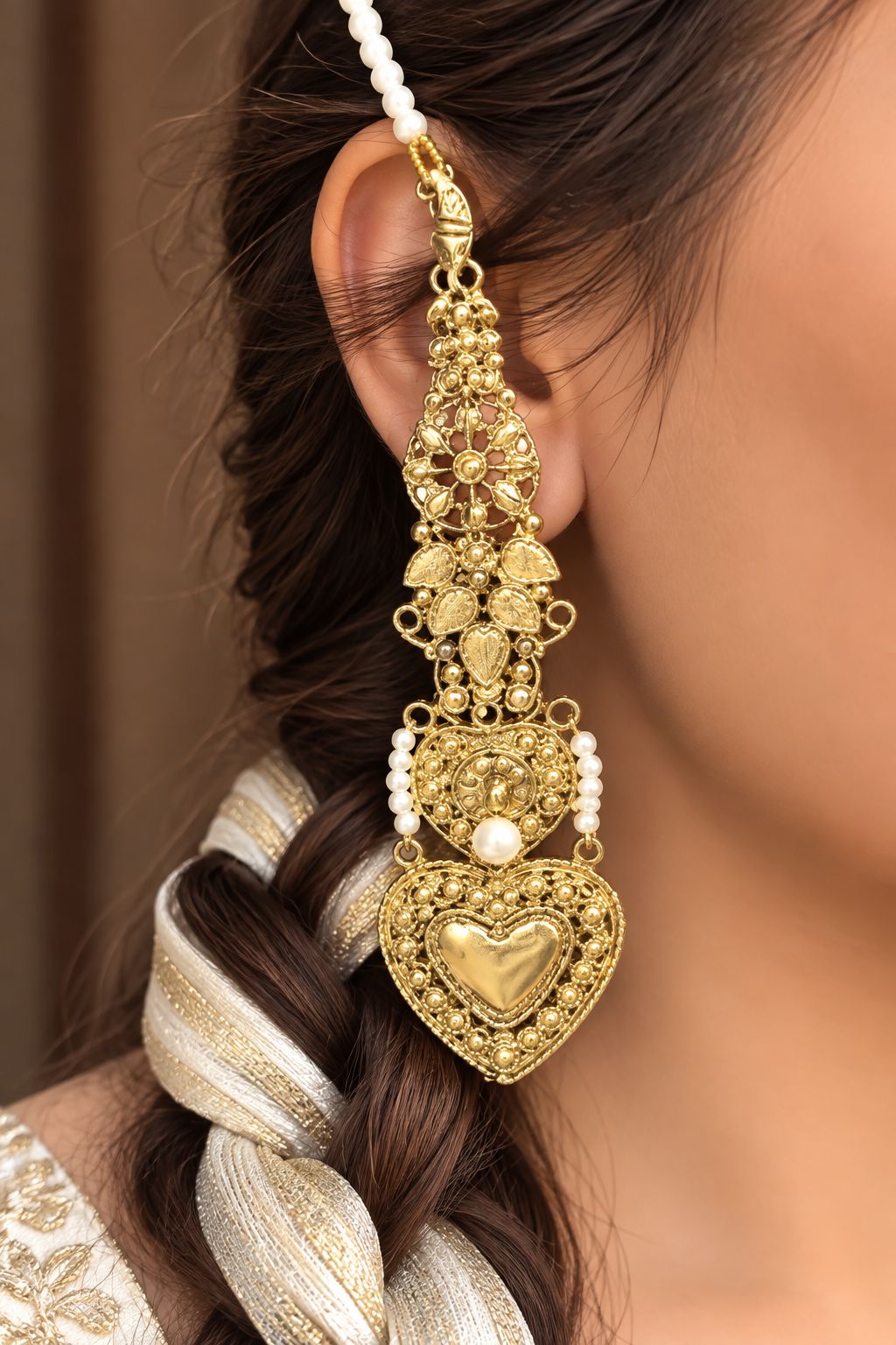 Laila Afghani Sahara (Gold/Silver)