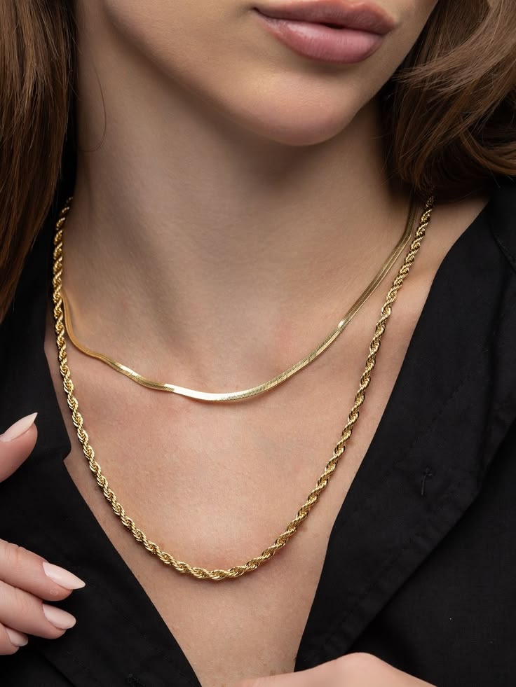 Golden Rope Snake Chain