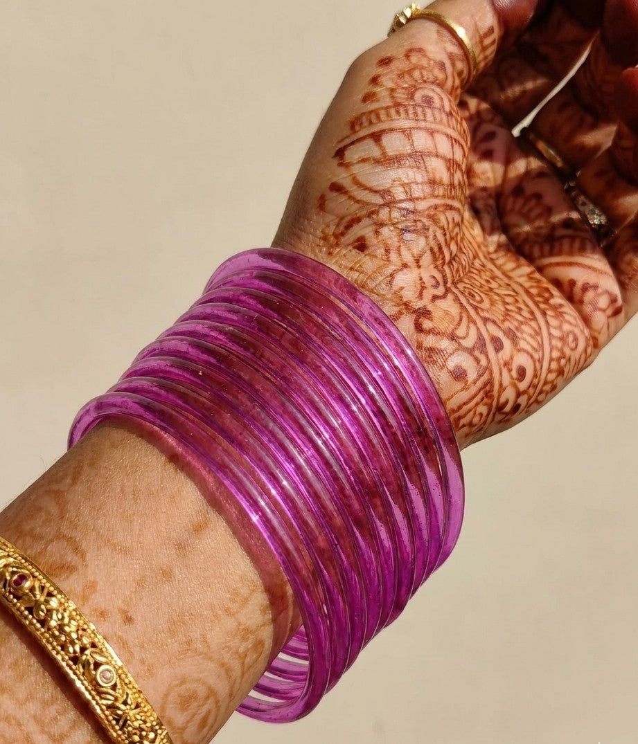 Era Jelly Glass Bangles – Pastel & Vibrant Colors product image